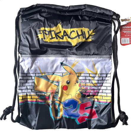 PLECAK POKEMON WOREK NA BUTY Z KIESZENIĄ 44x33cm