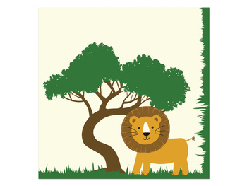 SERWETKI URODZINOWE SAFARI ZOO ZWIERZĄTKA 20szt
