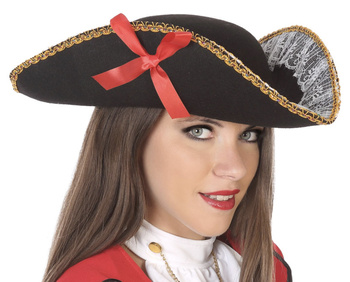 KAPELUSZ PIRATKI CZAPKA PIRACKA DO STROJU PIRATA