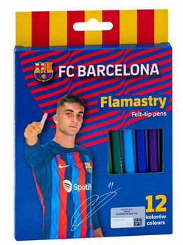 FLAMASTRY MAZAKI FC BARCELONA BARCA 12 KOLORÓW ASTRA