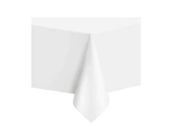 OBRUS PLASTIKOWY FOLIOWY BIAŁY WHITE 274x137cm