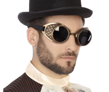 OKULARY NA GUMCE STEAMPUNK COSPLAY DO STROJU