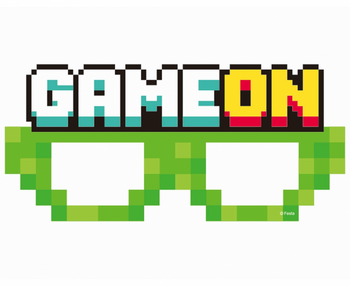 OKULARY IMPREZOWE PIKSELE DLA FANA MINECRAFT 6szt