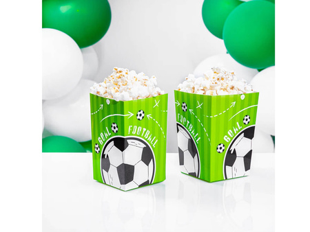 PUDEŁKA NA POPCORN PIŁKA NOŻNA 6 SZT KICKER FOOTBALL