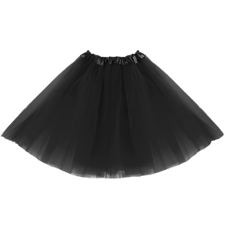 STRÓJ SPÓDNICZKA TIULOWA CZARNA 40cm KOSTIUM PRZEBRANIE