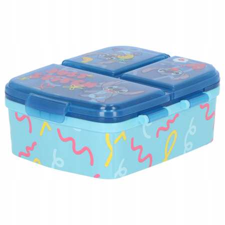 STITCH BIDON Z RURKĄ RÓŻOWY + POJEMNIK LUNCHBOX ŚNIADANIÓWKA XL STICH
