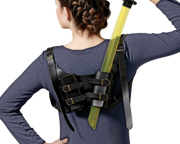 KABURA UPRZĄŻ NA 2 MIECZE SZELKI NA PLECY WIEDŹMIN NINJA