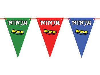 BANER GIRLANDA NINJA WOJOWNICY NINJA GO URODZINY 5M