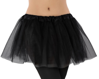 STRÓJ SPÓDNICZKA TIULOWA CZARNA 30cm TUTU