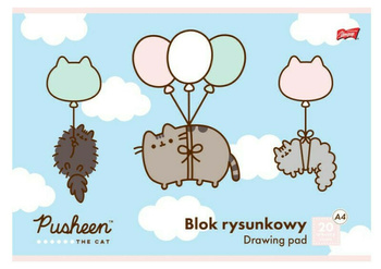 BLOK RYSUNKOWY BIAŁY A4/20K KOT PUSHEEN