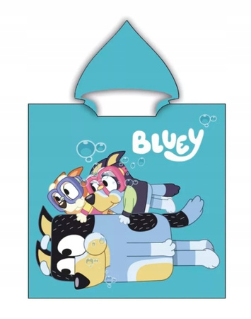BIDON BLUEY BINGO ZESTAW WAKACYJNY RĘCZNIK PLAŻOWY PONCHO OKULARY