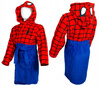 ORYGINALNY SZLAFROK DZIECIĘCY Z KAPTUREM SPIDERMAN ROZMIAR 98 NA 3-4 LATA