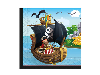 SERWETKI URODZINOWE PIRACI PIRAT 33X33 20SZT