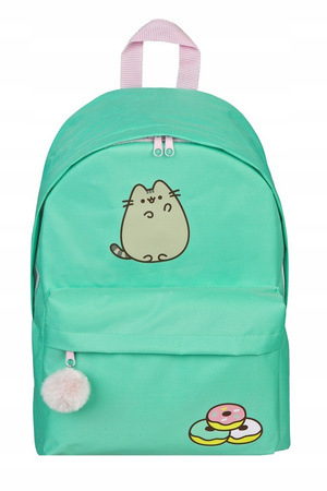 PLECAK PRZEDSZKOLNY WIELOKOMOROWY PUSHEEN THE CAT MIĘTOWY UNDERCOVER