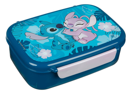 Śniadaniówka z przegrodami + bidon STITCH – zestaw do szkoły butelka lilo