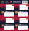 NAKLEJKI NA ZESZYT FC BARCELONA 8 szt