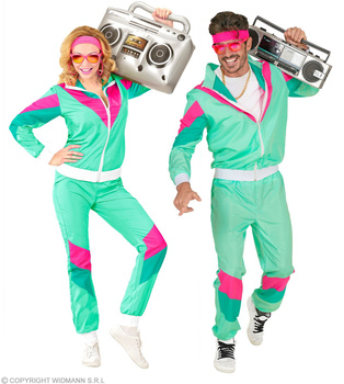 STRÓJ DRES LATA 80 MIĘTOWY DRESY DISCO ROZMIAR L