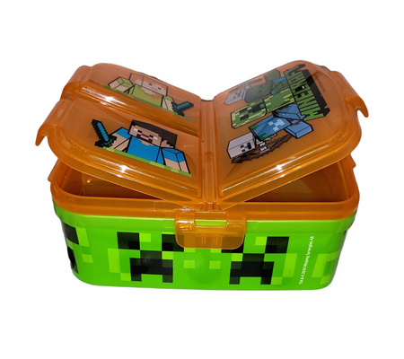 POJEMNIK ŚNIADANIÓWKA XL BIDON MINECRAFT DLA DZIECI ZESTAW SZKOLNY
