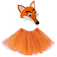 ZESTAW STRÓJ LISKA LISEK CZAPKA + SPÓDNICZKA TIULOWA TUTU
