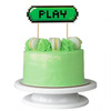 DEKORACJA TOPPER NA TORT PIKSELE PLAY GAME ON