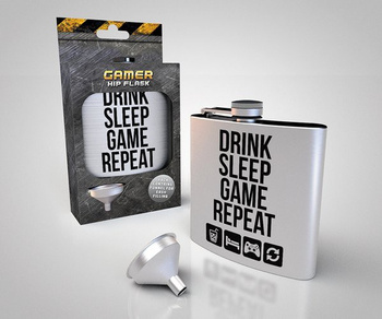 STALOWA PIERSIÓWKA GAMER DLA GRACZA 200ml Z LEJKIEM
