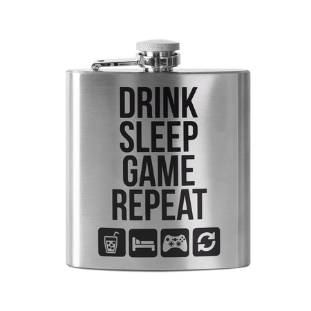 STALOWA PIERSIÓWKA GAMER DLA GRACZA 200ml Z LEJKIEM