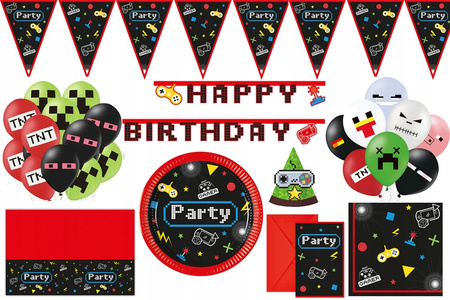 OBRUS PLASTIKOWY FOLIOWY GAMER PARTY 120x180cm