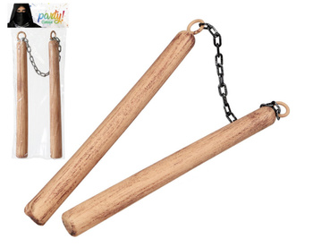 NUNCHAKU PLASTIKOWE JAK DREWNIANE DO STROJU NINJA NUNCZAKO