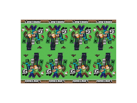 OBRUS FOLIOWY MINECRAFT 120x180 CM PLASTIKOWY ORYGINAŁ