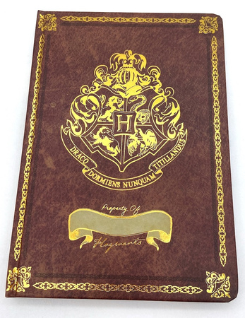 HARRY POTTER NOTES ZESZYT Z GODŁEM HOGWARTS BORDO