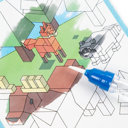WIELORAZOWA KOLOROWANKA WODNA PIKSELE MINECRAFT