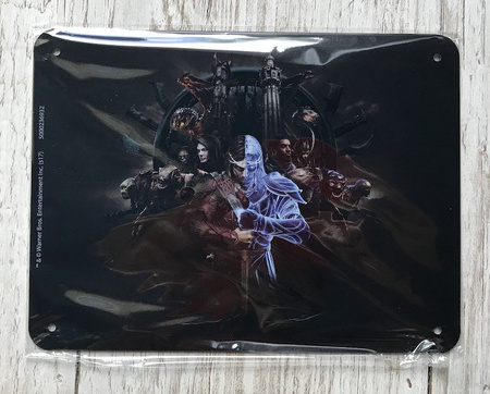 SHADOW OF WAR CIEŃ WOJNY METAL PLATE - LIMITOWANY