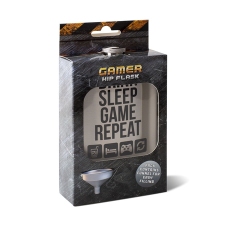 STALOWA PIERSIÓWKA GAMER DLA GRACZA 200ml Z LEJKIEM