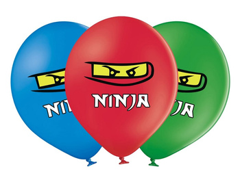 BALONY NINJA WOJOWNICY 37 cm - 6szt