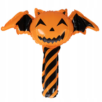 BALON FOLIOWY Z UCHWYTEM SKRZYDLATA DYNIA NIETOPERZ HALLOWEEN