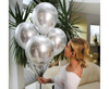 BALONY SREBNE 5szt 30cm