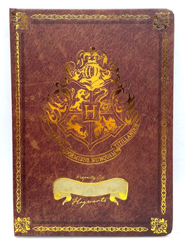 HARRY POTTER NOTES ZESZYT Z GODŁEM HOGWARTS BORDO
