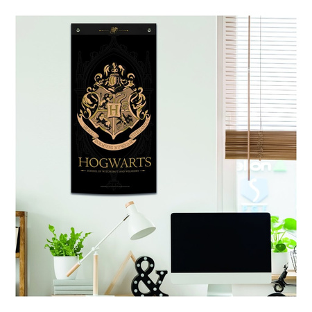 TKANINOWY PLAKAT HARRY POTTER HOGWARTS 95x45cm