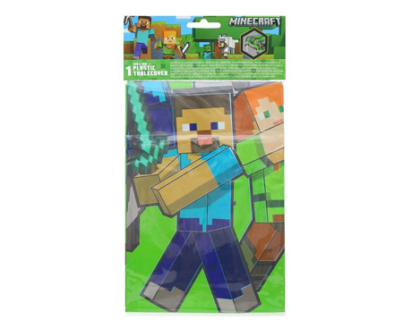 OBRUS FOLIOWY MINECRAFT 120x180 CM PLASTIKOWY ORYGINAŁ
