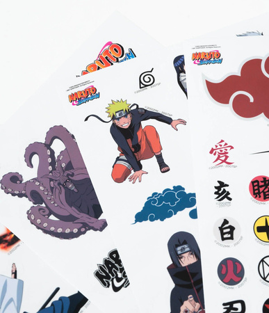NARUTO SHIPPUDEN NAKLEJKI NA LAPTOPA 4 ARKUSZE