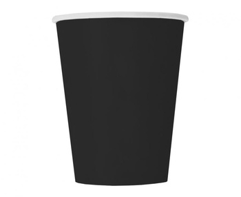 KUBECZKI PAPIEROWE CZARNE 8szt 270ml