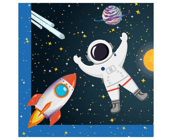 SERWETKI KOSMOS PLANETY KOSMONAUTA 20szt