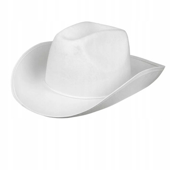 KAPELUSZ KOWBOJSKI BIAŁY KOWBOJ KOWBOJKA RODEO TEXAS