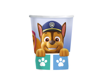 KUBECZKI URODZINOWE PSI PATROL CHASE 250ML 8SZT