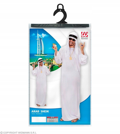 STRÓJ ARABA SZEJKA + WĄSY ARAB SHEIKH SZEJK ARABSKI R. M