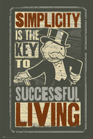 PLAKAT MONOPOLY SIMPLICITY IS THE KEY 61x91,5cm