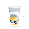 KUBECZKI PAPIEROWE AUTA 220ML 6SZT POJAZDY