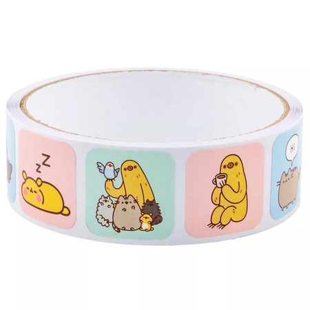 KOT PUSHEEN CHARACTER 200 NAKLEJEK NA ROLCE 200 ORYGINALNE