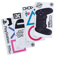 PLAYSTATION NAKLEJKI NA ŚCIANE MATOWE XL 21szt (4 ARKUSZE 23x44cm)