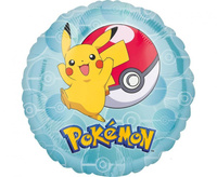 BALON FOLIOWY POKEMON PIKACHU POKEBALL 43cm